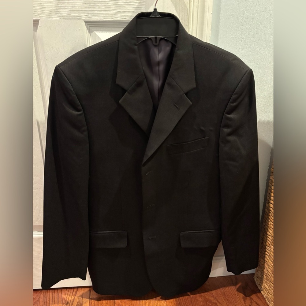 Jones New York Men’s Dark Gray/Black Blazer, 39S
